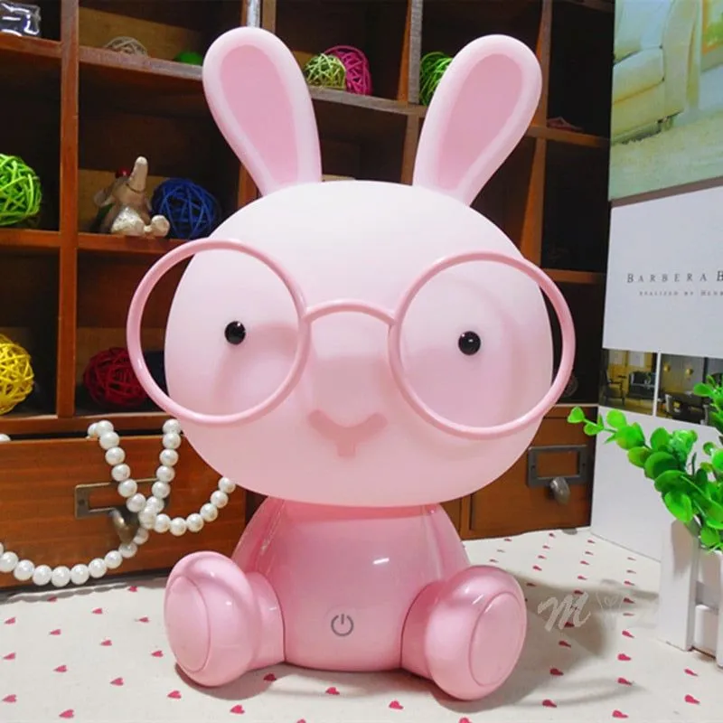 Cute Glasses Rabbit Night Light