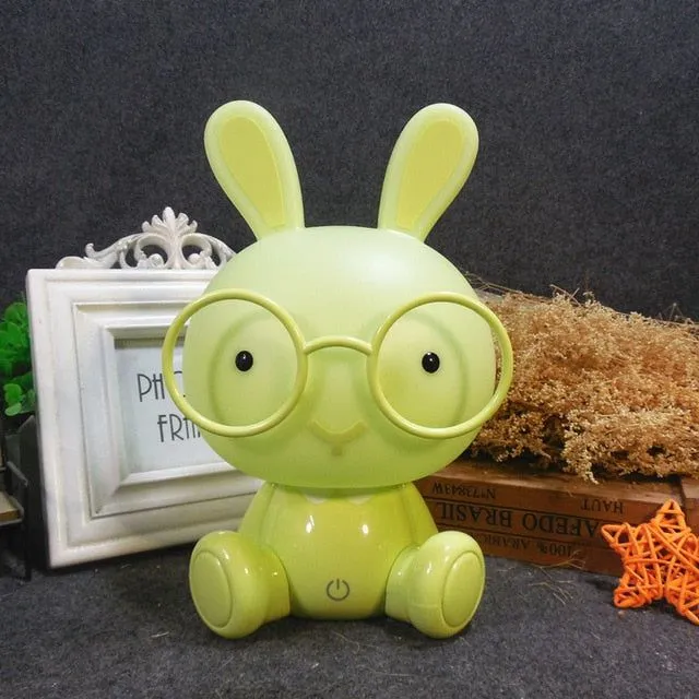 Cute Glasses Rabbit Night Light