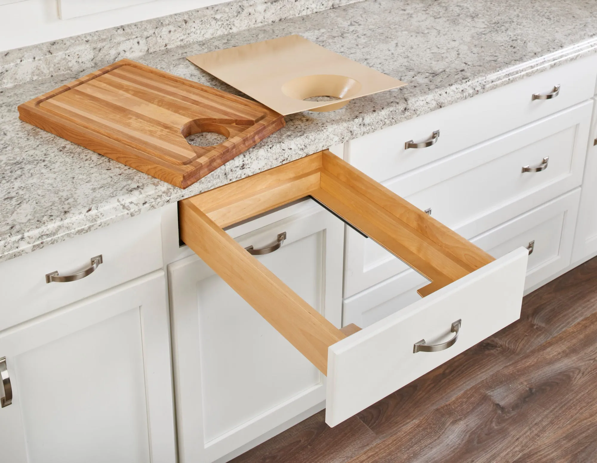 Cutting Board Drawer with Opening 18"