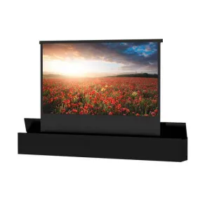 Da-Lite Electric Floor Rising Ascender 150" Diag. 87X116 Video 4:3 Matte White