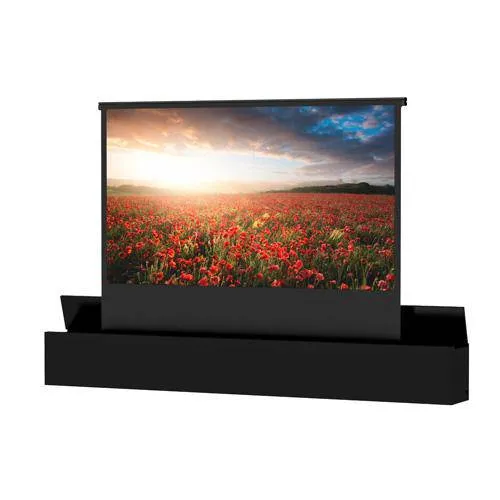 Da-Lite Electric Floor Rising Ascender 150" Diag. 87X116 Video 4:3 Matte White