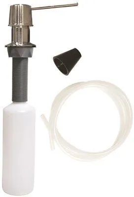 Danco Soap Dispenser With Microban' Straight' Brushed Nickel