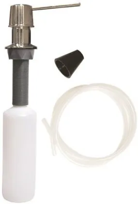 Danco Soap Dispenser With Microban' Straight' Brushed Nickel