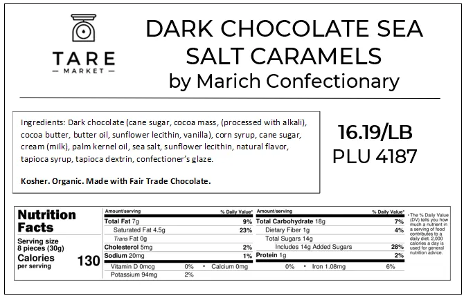 Dark Chocolate Sea Salt Caramels