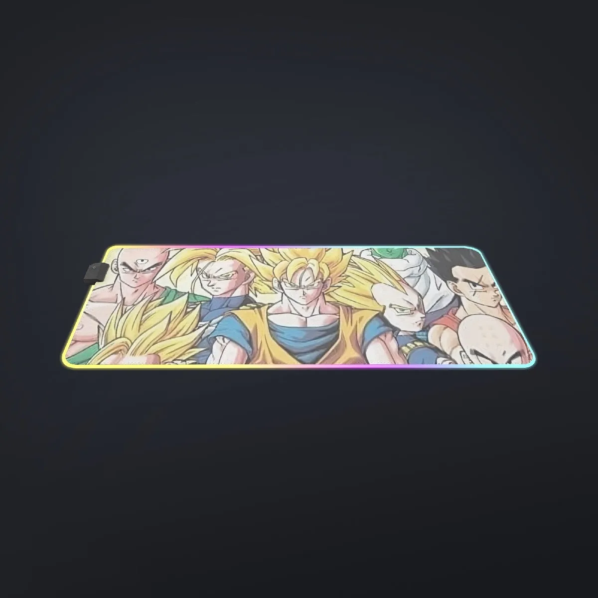 DBZ Goku Vegeta Super Saiyan Krillin Piccolo All Heroes Vibrant Design cool LED Mouse Pad