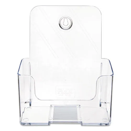 Docuholder For Countertop/wall-mount, Booklet Size, 6.5w X 3.75d X 7.75h, Clear