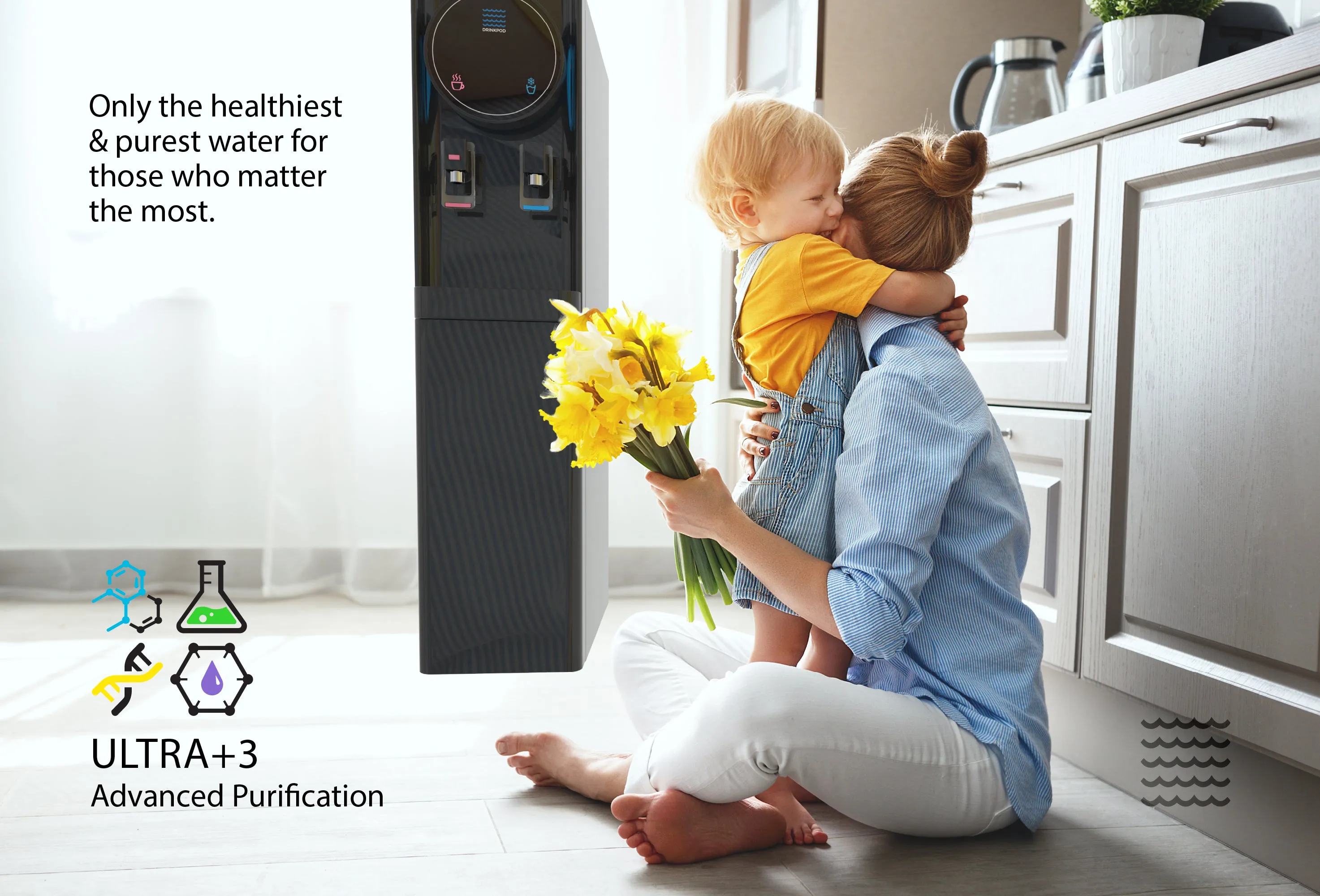 Drinkpod 6 Pro Series - Bottleless Water Cooler Purification Dispenser