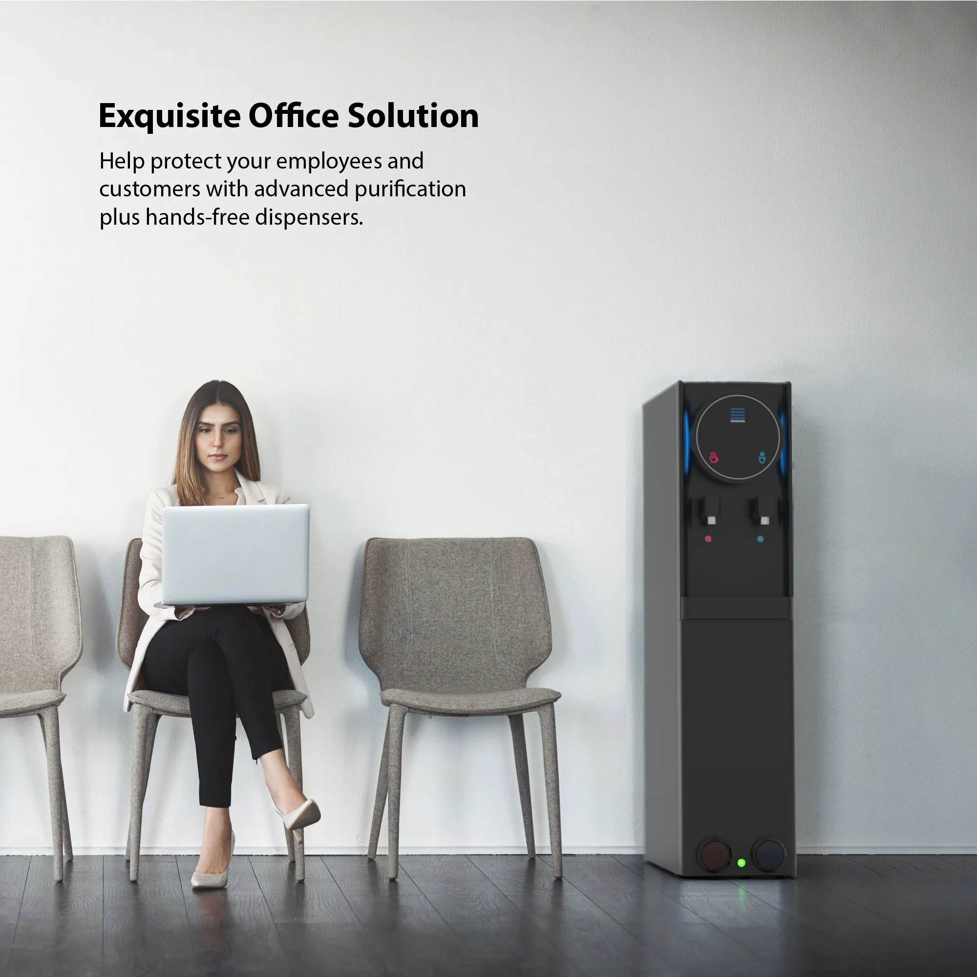 Drinkpod Self Cleaning Bottleless Water Cooler Dispenser, UL/NSF, Full Size