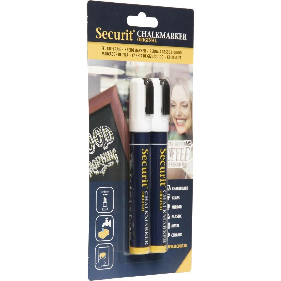 DY307 Chalk Markers White (Pack of 2)