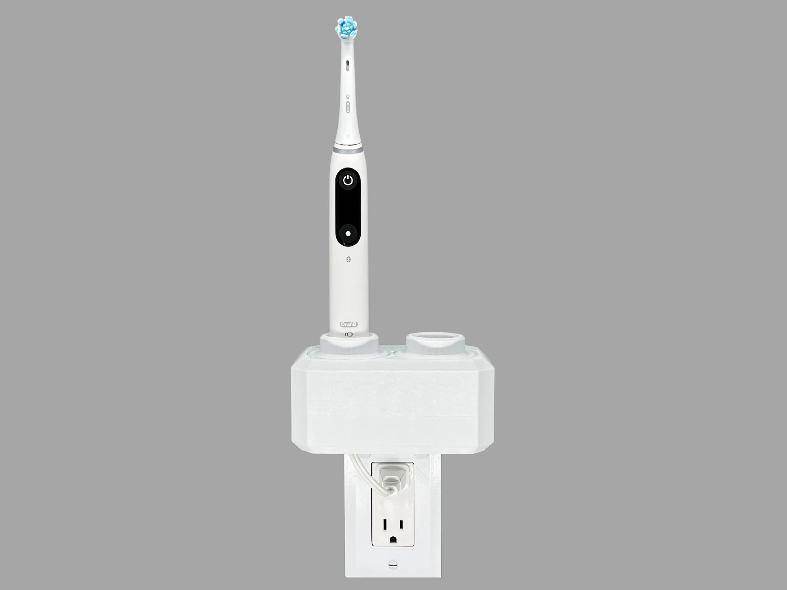 Electric Toothbrush Holder, Wall Mount, Oral-B iO, 1 to 2 Chargers
