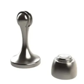 EMRO MAGNETIC DOOR STOP WALL OR DOOR MOUNTED TYPE SATIN 50017