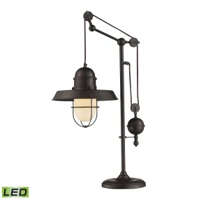 Farmhouse LED Table Lamp in Oil Rubbed Bronze