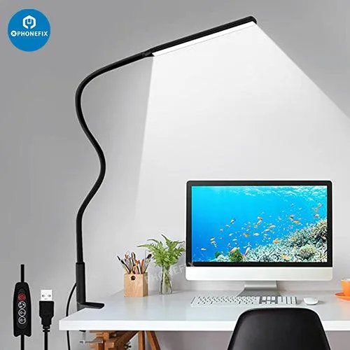 Flexible LED Desk Lamp With 3 Lightning Modes For Phone Repair