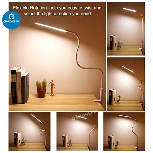 Flexible LED Desk Lamp With 3 Lightning Modes For Phone Repair