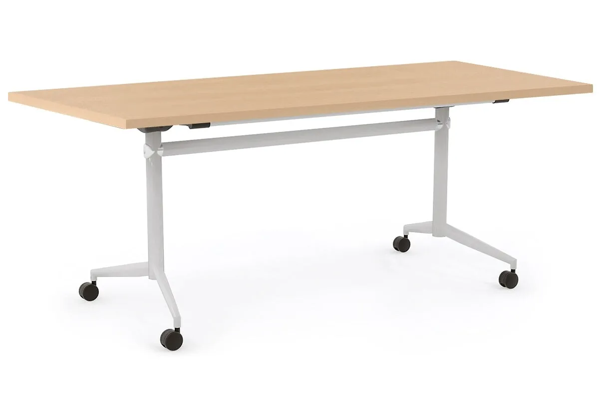 Flip Top / Folding Mobile Conference Room Table Uno [1800L x 700W]