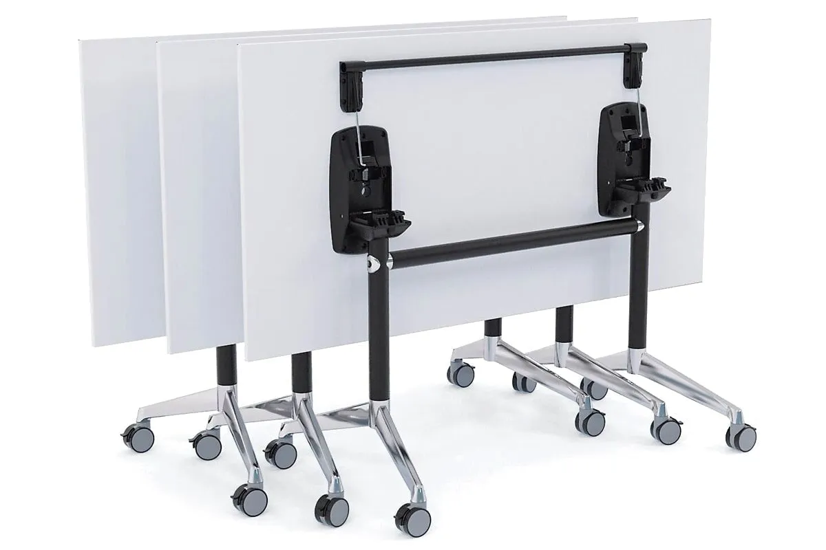 Flip Top / Folding Mobile Meeting Room Table Blackjack [1200L x 800W]