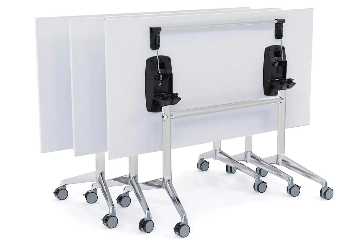 Flip Top / Folding Mobile Meeting Room Table Blackjack [1200L x 800W]