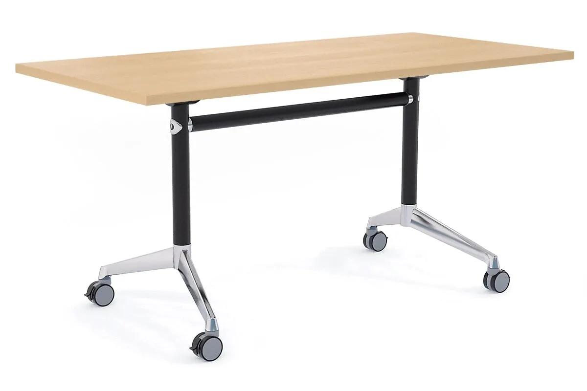 Flip Top / Folding Mobile Meeting Room Table Blackjack [1200L x 800W]