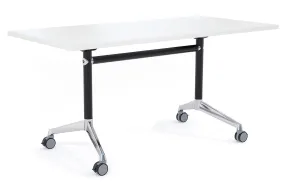Flip Top / Folding Mobile Meeting Room Table Blackjack [1200L x 800W]