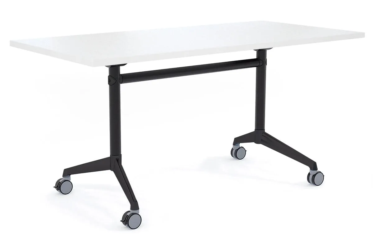 Flip Top / Folding Mobile Meeting Room Table Blackjack [1200L x 800W]