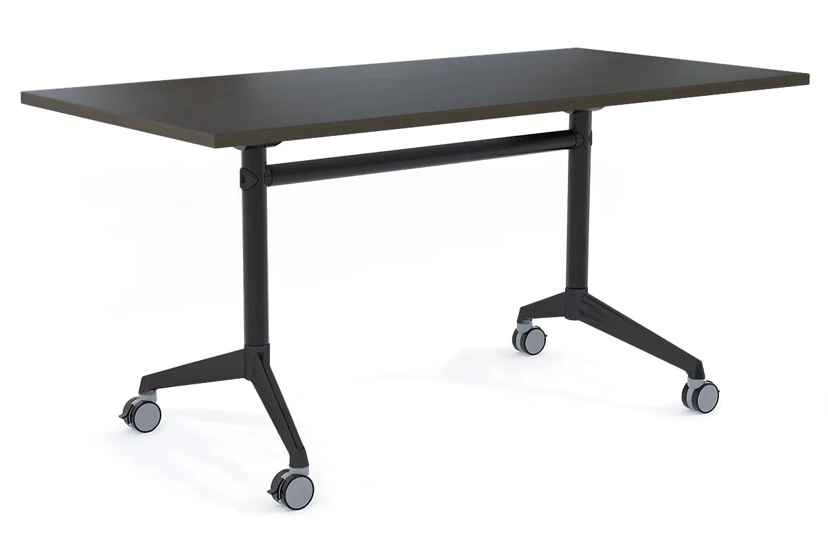 Flip Top / Folding Mobile Meeting Room Table Blackjack [1600L x 700W]