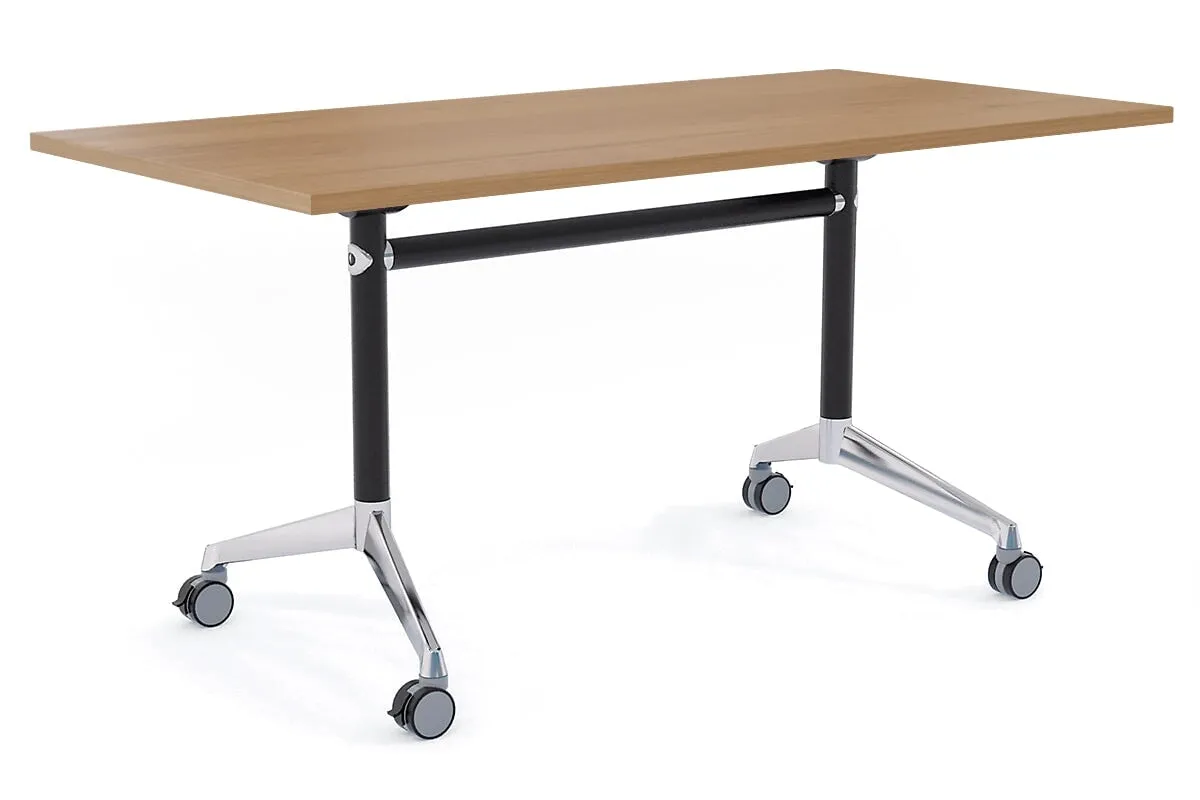 Flip Top / Folding Mobile Meeting Room Table Blackjack [1600L x 700W]
