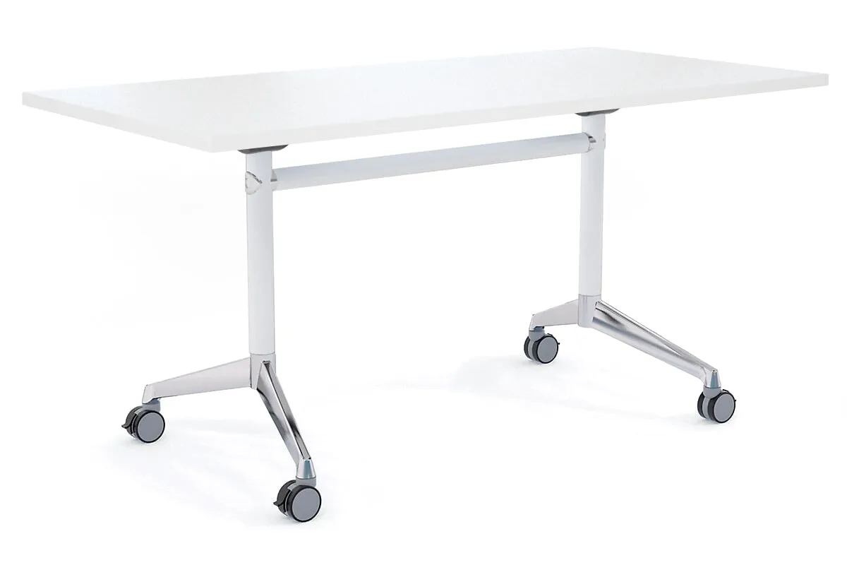 Flip Top / Folding Mobile Meeting Room Table Blackjack [1600L x 700W]