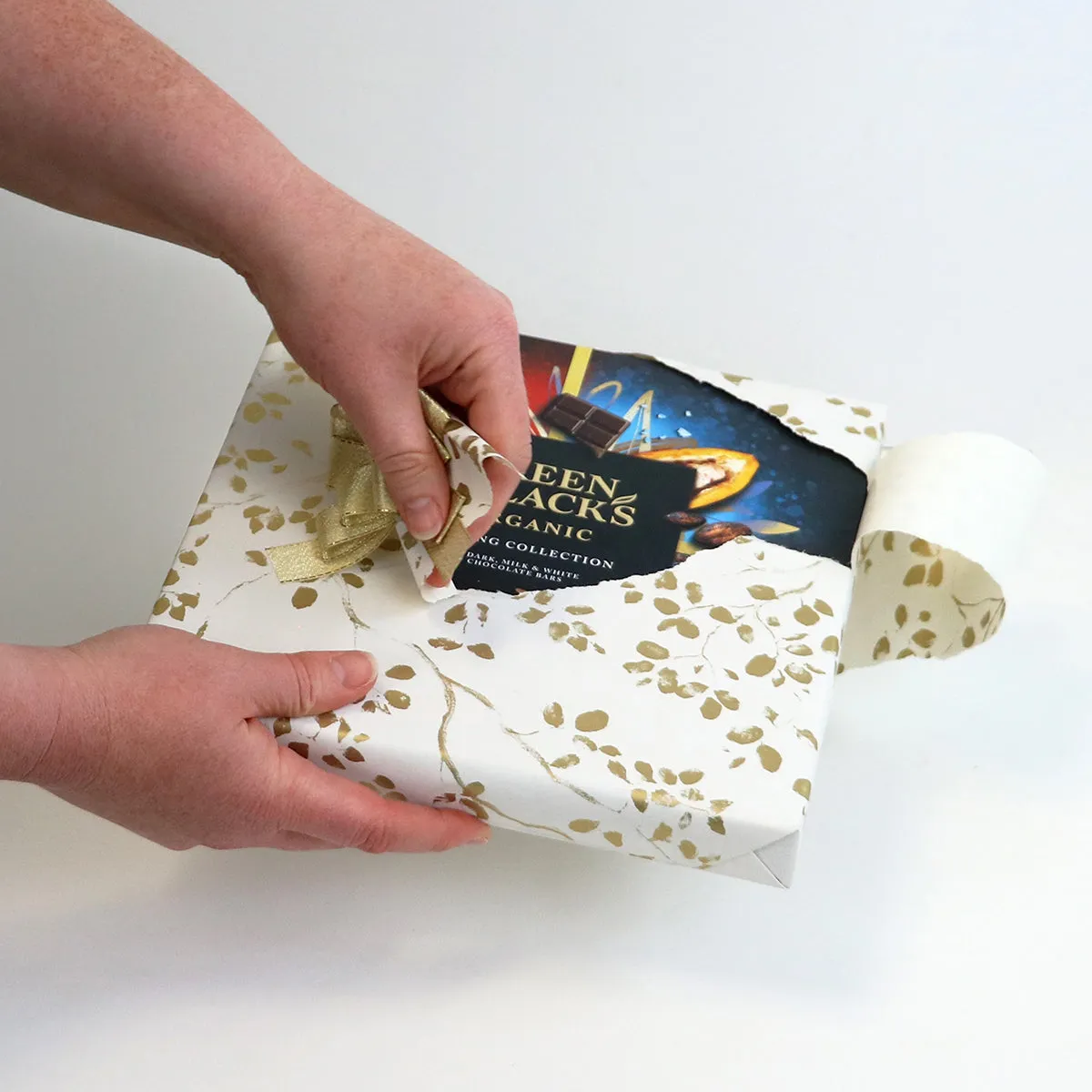 Forest Art Gold on White Counter Roll