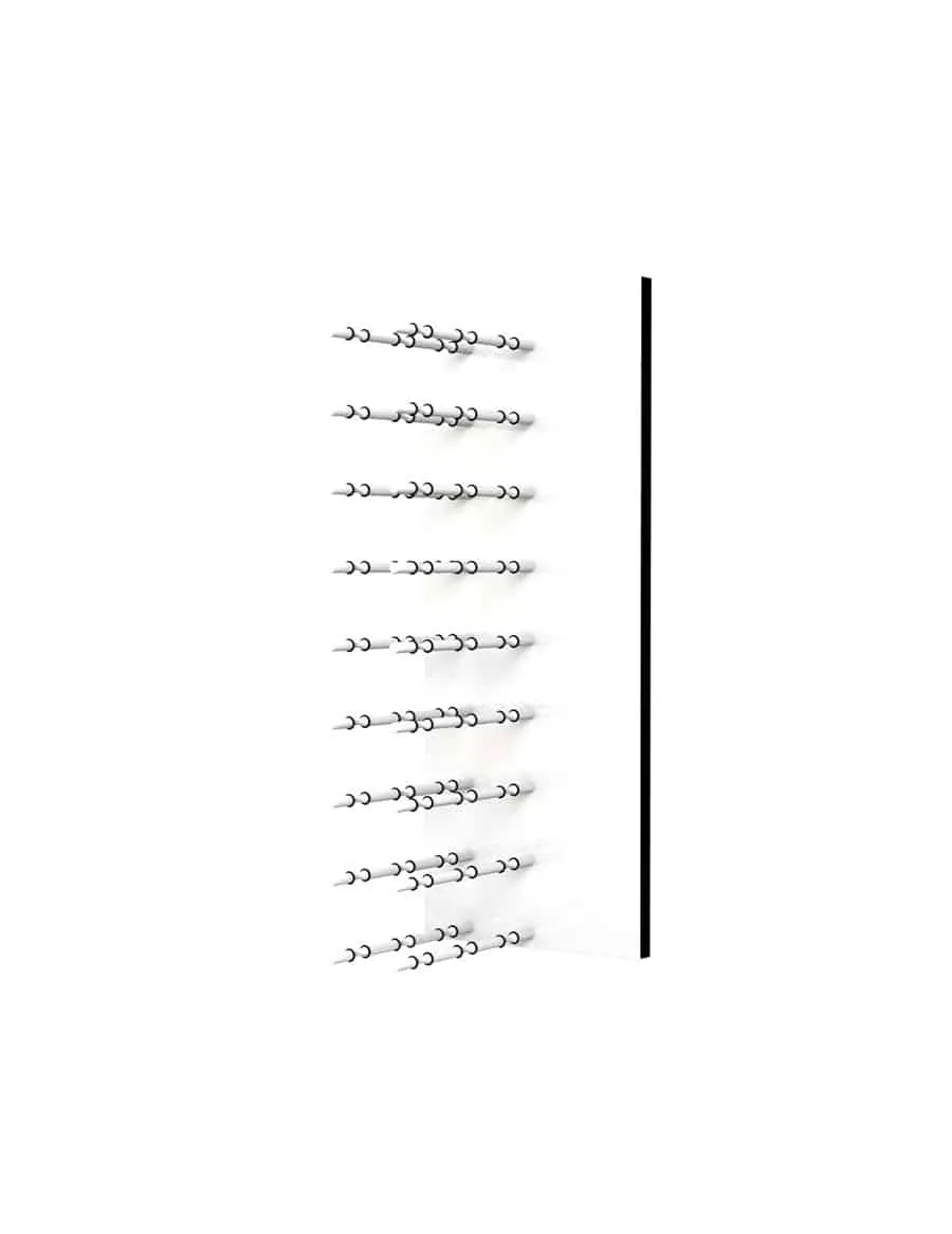 Fusion Wine Wall (Label Forward) - White Acrylic (3 Foot)