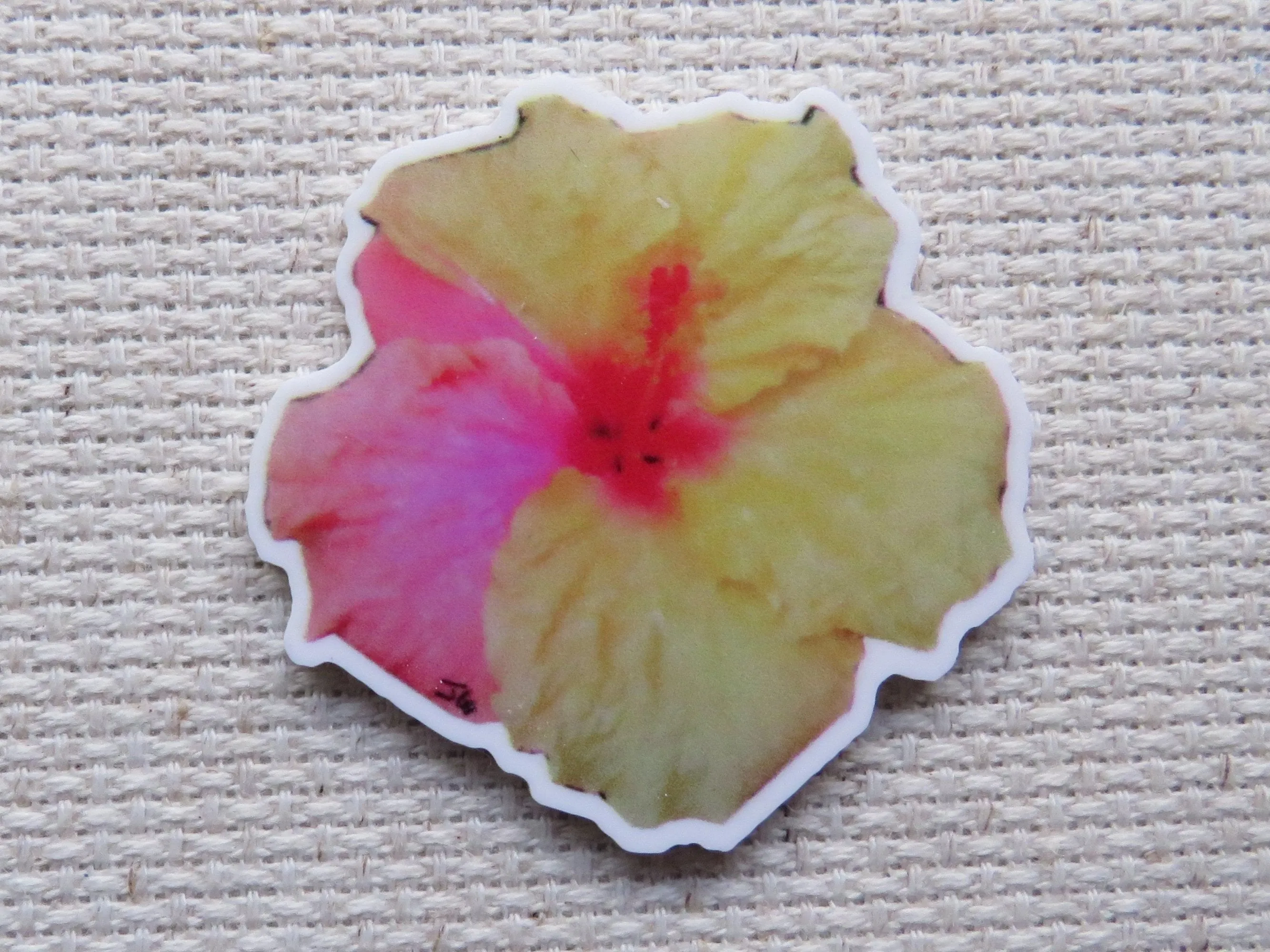 Galloway Exclusive Hibiscus Needle Minder, Cover Minder, Magnet