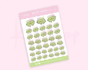 GBP Payday Sticker Sheet │ Cute Budget Planner Stickers │ Kawaii Money Reminder │ MONEY 001