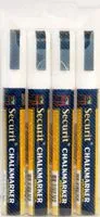 Genware SMA510-V4-WT Chalkmarkers 4 Pack White Medium