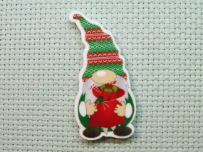Gift Giving Gnome Needle Minder, Cover Minder, Magnet