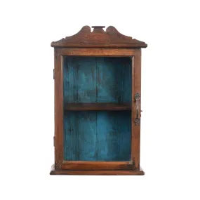 Glazed Small Wall Cabinet From Gujarat - Ca 1920