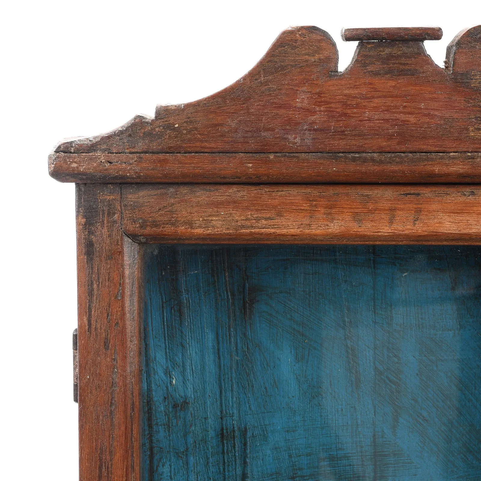 Glazed Small Wall Cabinet From Gujarat - Ca 1920