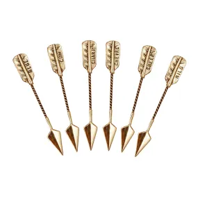 Gold Colored Arrow Cheese Markers