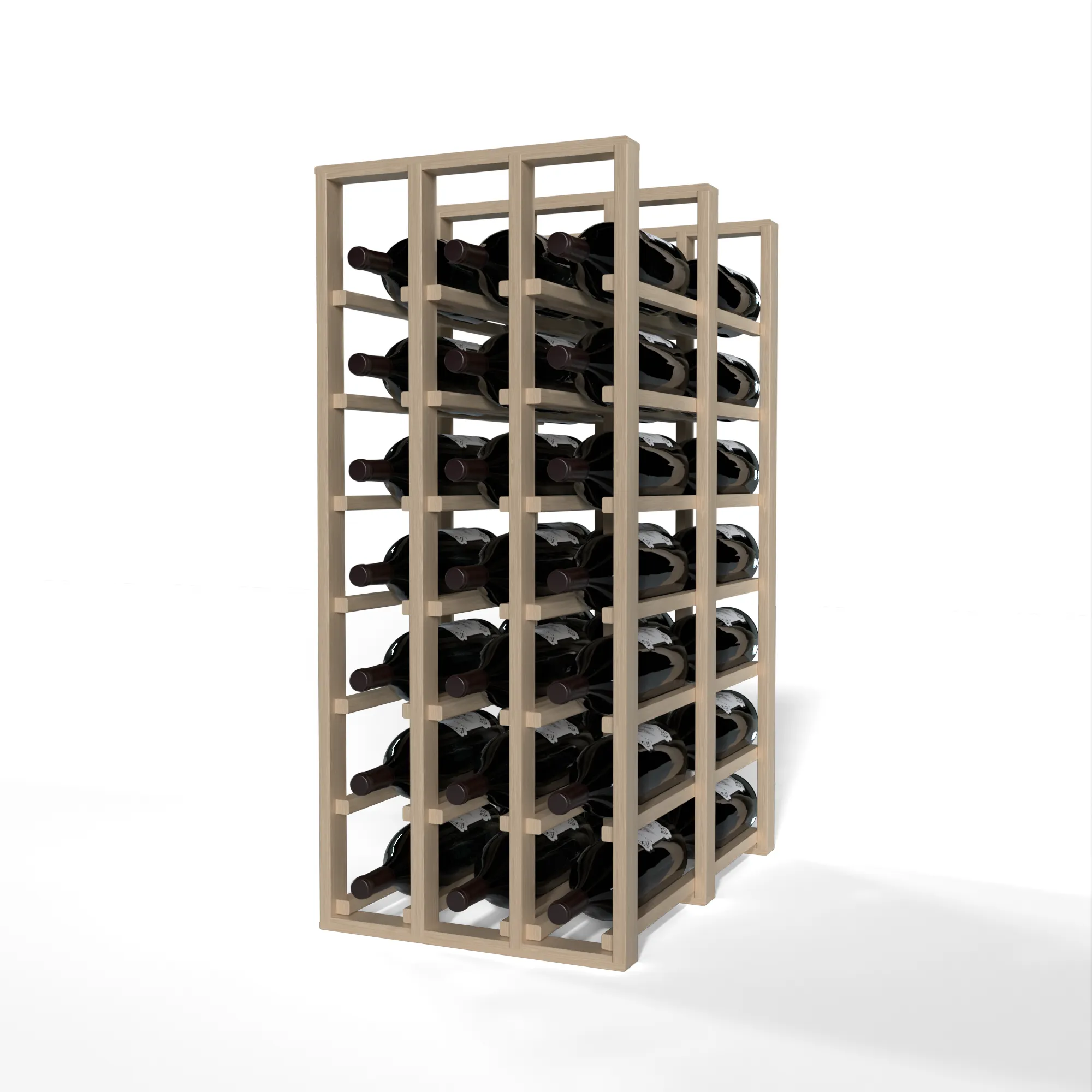 GrandCellar™ - 3 Column Full-Depth Double Deep Magnum Wine Rack - 36"