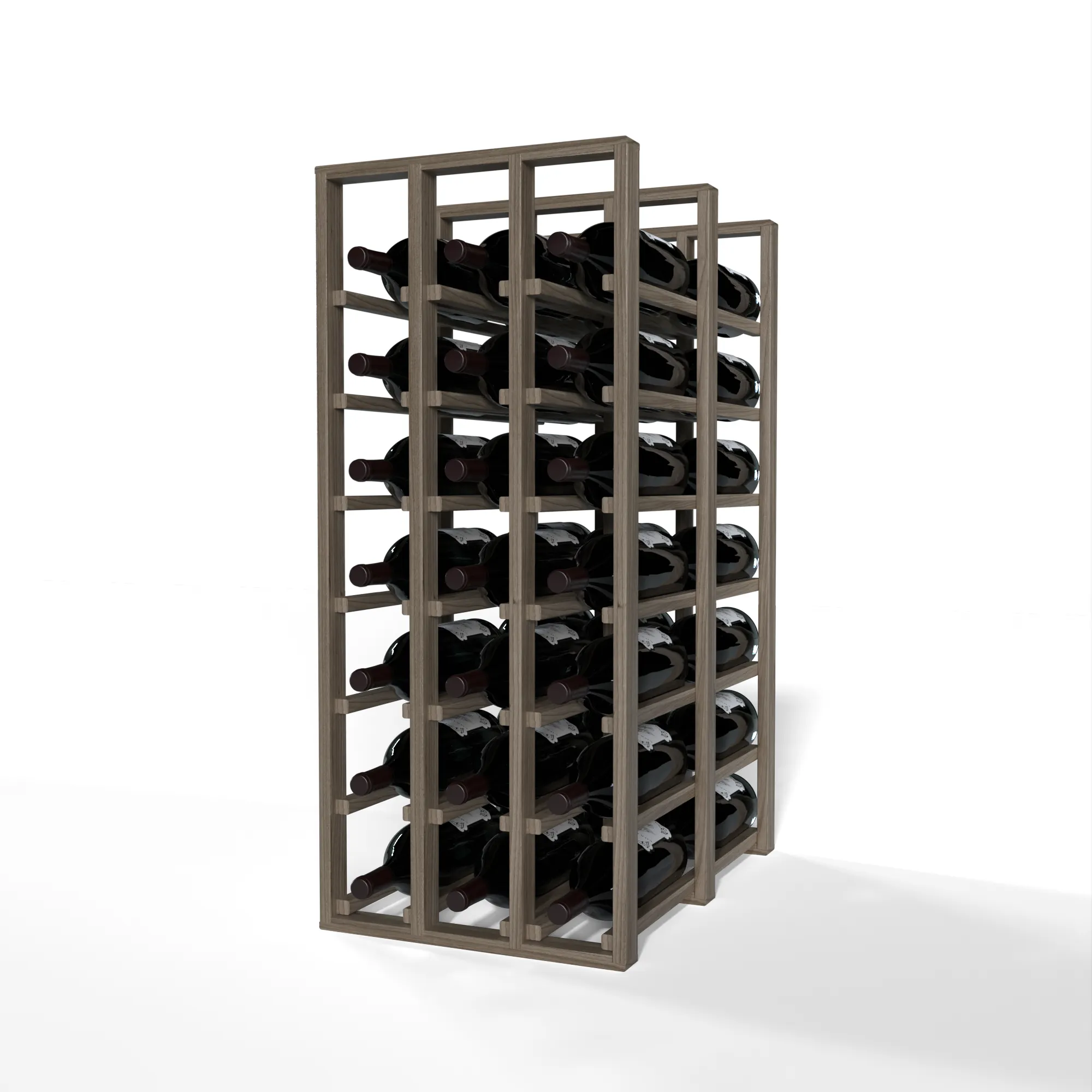 GrandCellar™ - 3 Column Full-Depth Double Deep Magnum Wine Rack - 36"