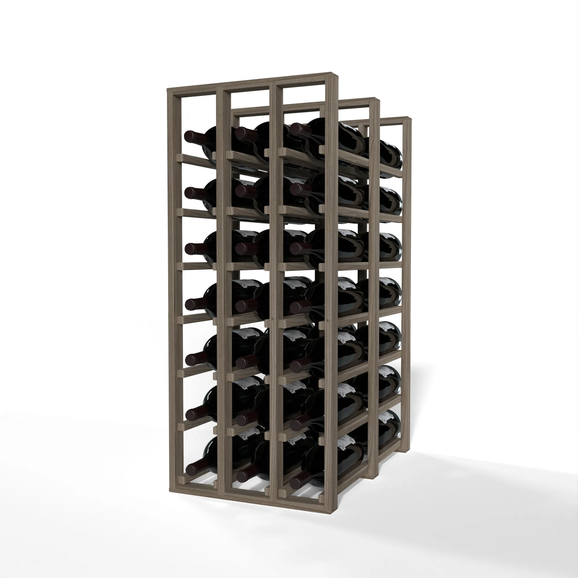 GrandCellar™ - 3 Column Full-Depth Double Deep Magnum Wine Rack - 36"