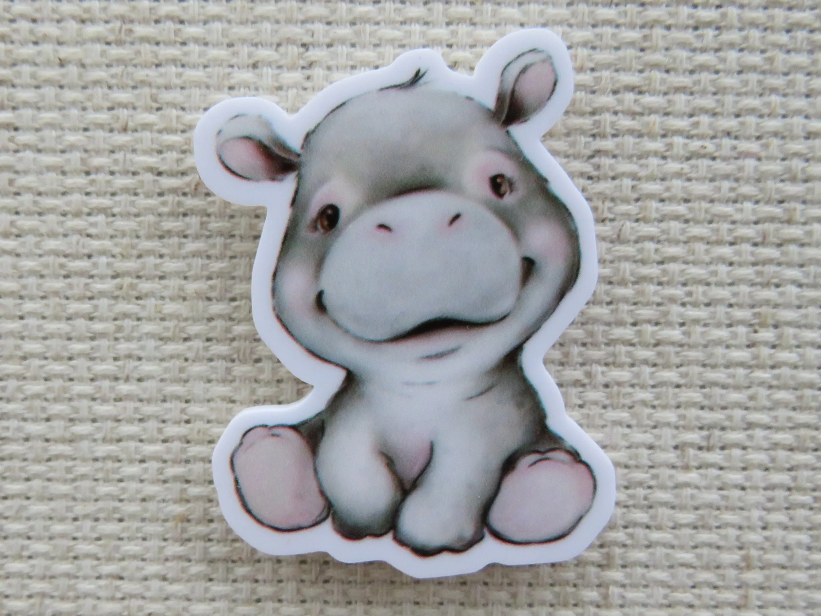 Happy Hippo Needle Minder, Cover Minder, Magnet