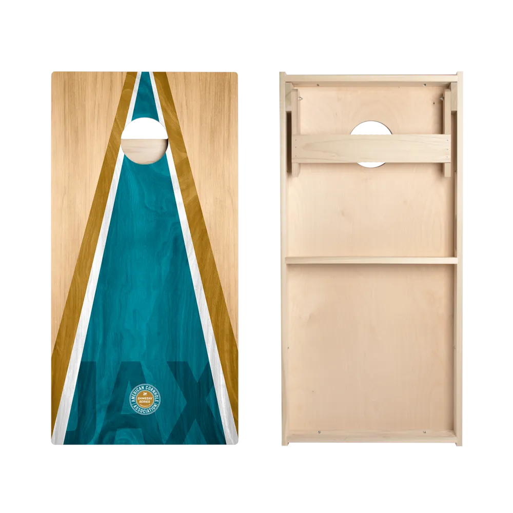 Jacksonville Football Gameday Classic Triangle Star Cornhole Boards