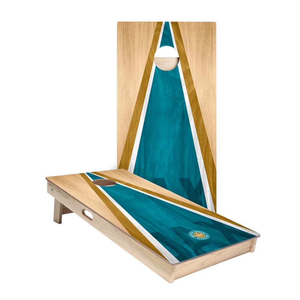 Jacksonville Football Gameday Classic Triangle Star Cornhole Boards