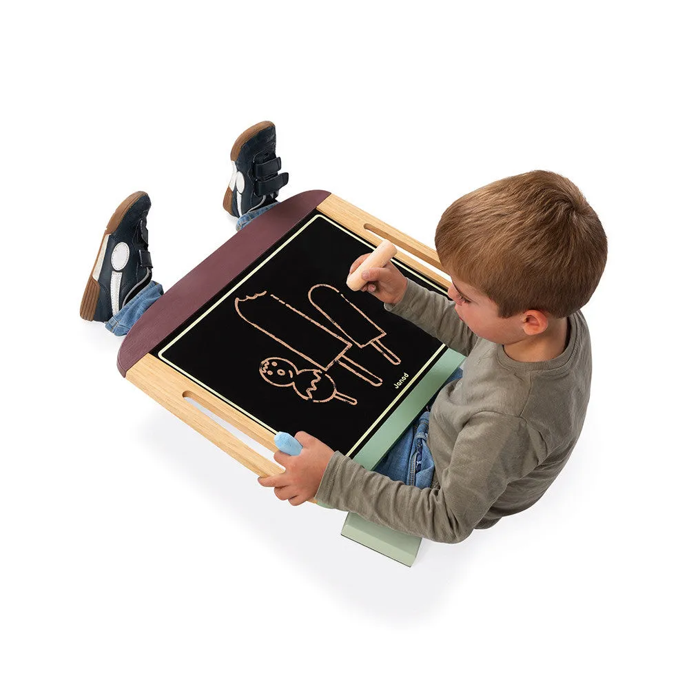 Janod White and Blackboard Table