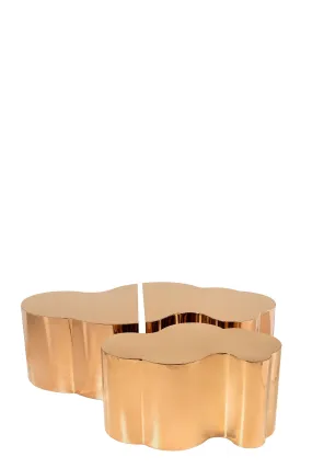 Kate and Luca Coffee Table Set in ROSE GOLD