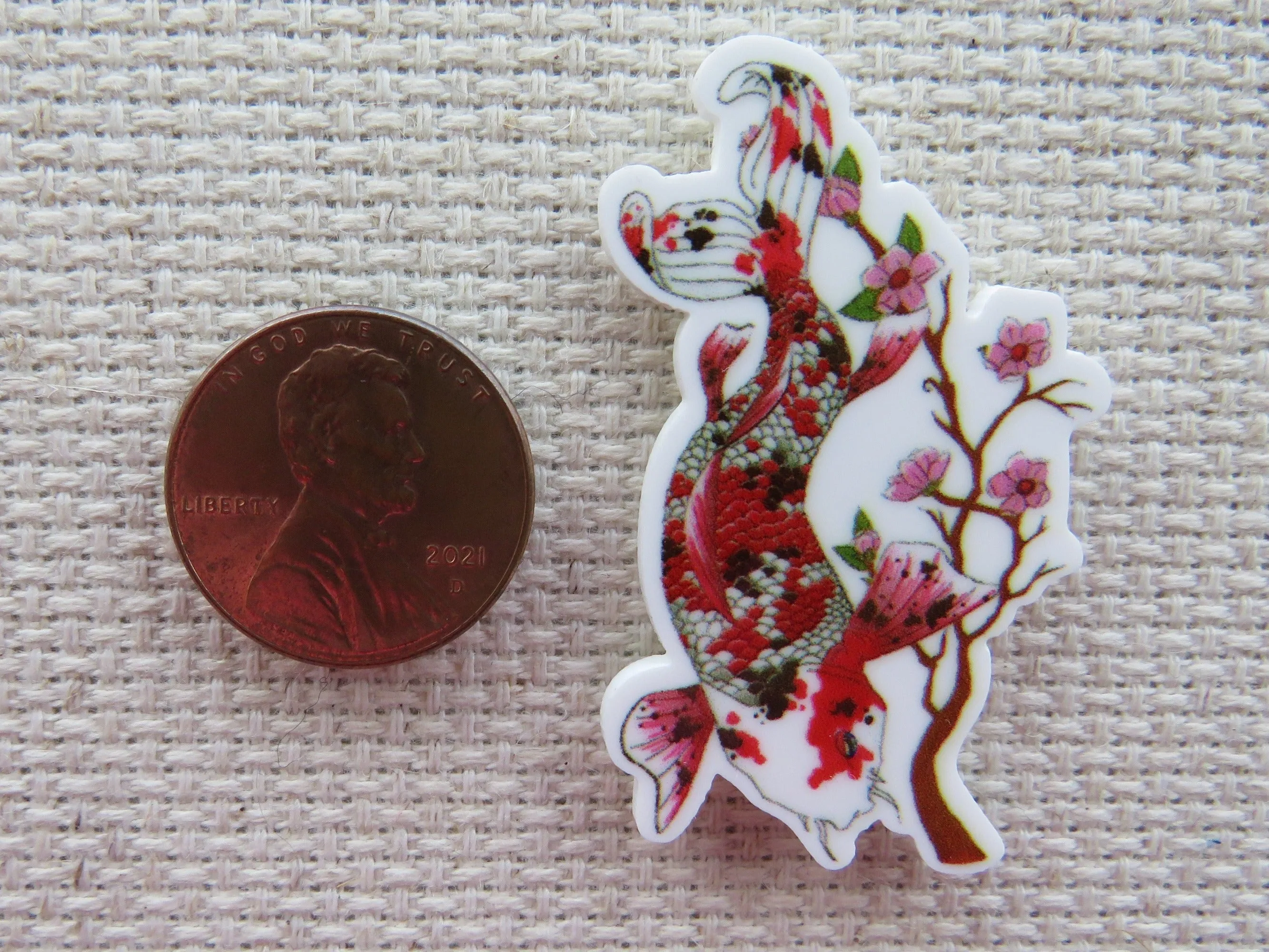 Koi Fish Needle Minder, Cover Minder, Magnet