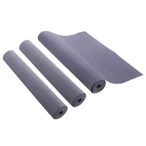 Kuber Industries 3 Pieces Multipurpose Textured Super Strong Anti-Anti Skid Mats and Liners for Drawer, Refrigerator, Cupboard, Shelf, Size 45X300cm (3 Meter Roll, Grey)