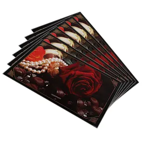 Kuber Industries PVC 6 Pieces Reversible Fridge Drawer Mats (Multi) -CTKTC7079, Standard