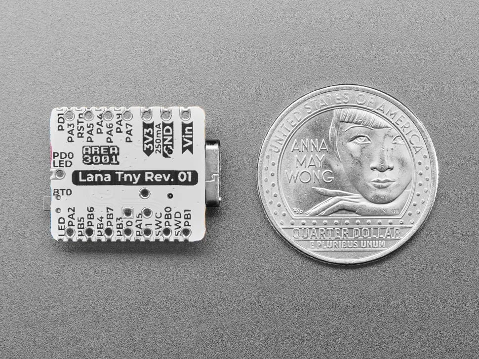 LANA TNY - CH32V203 mini microcontroller board by PHVX BV