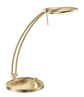 LED Desk Lamp from the Dessau Collection in Brass Matte Finish by Arnsberg