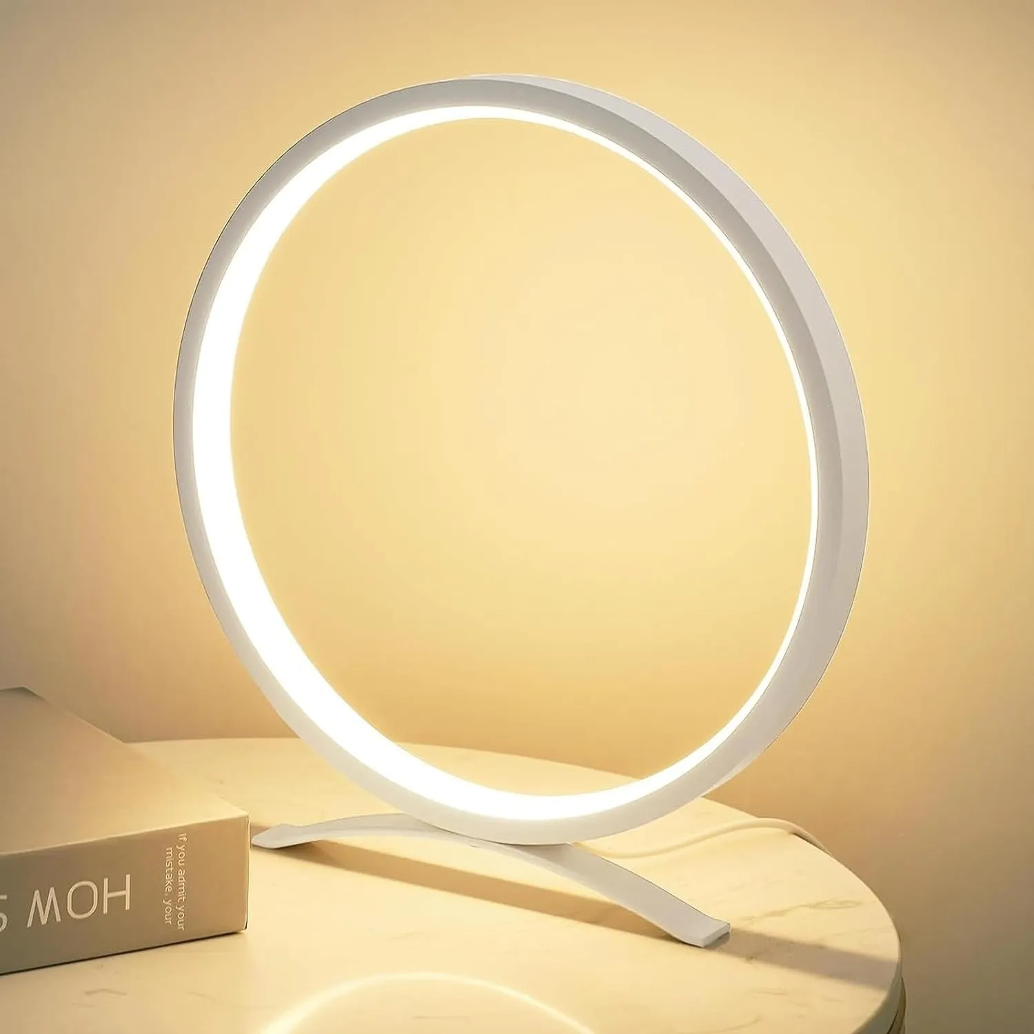 LED Touch Table Lamp - Modern Minimalist Round Table Lamp